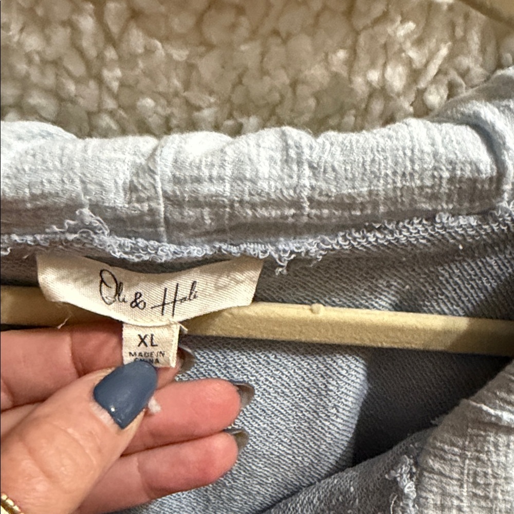 Oli & Hali light blue Women's Top with Embroidered Details - Picture 2 of 5